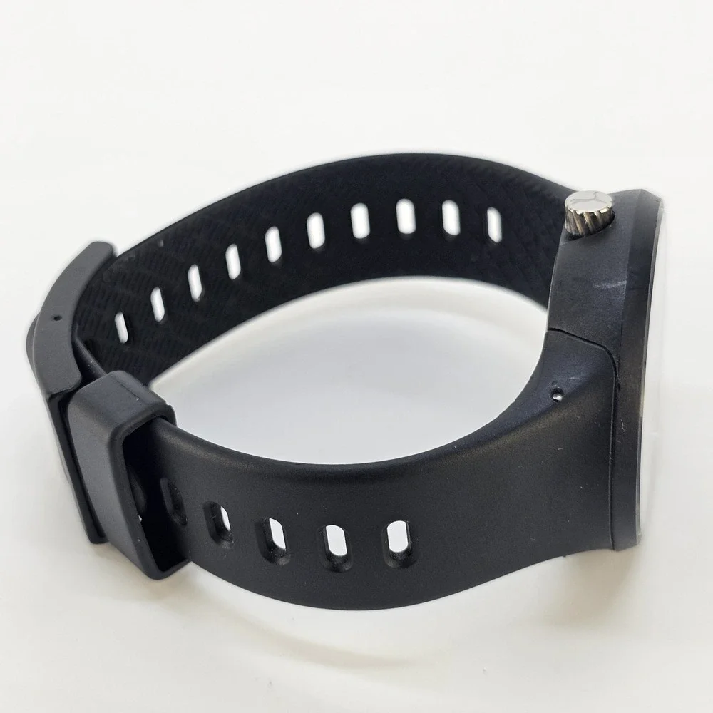 Puma Slick Men's Watch 45MM Black Dial Date Black Plastic Bands New Battery